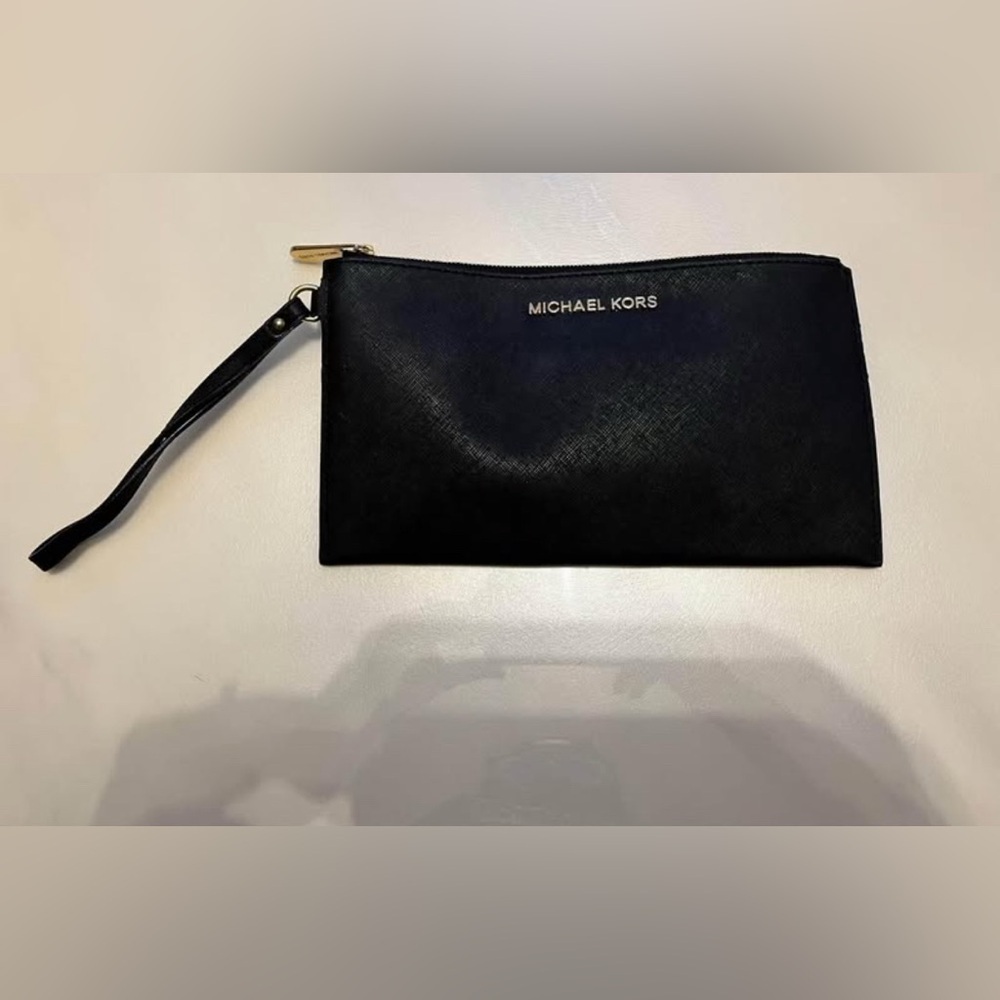 Michael Kors Black Zip Pouch